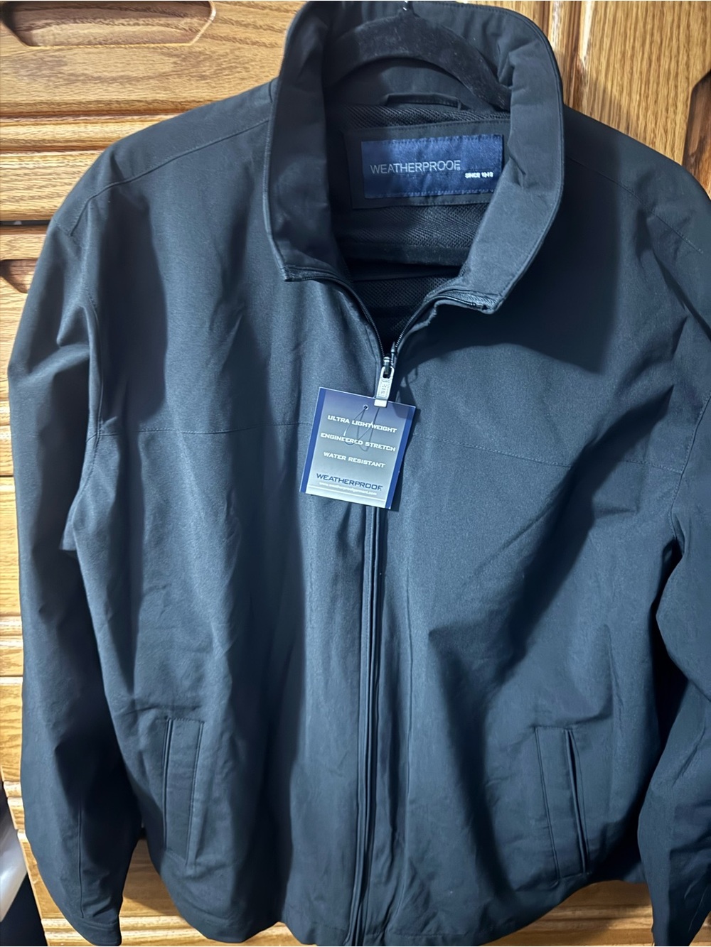Weatherproof Men’s Black Weather-Resistant Jacket size XL